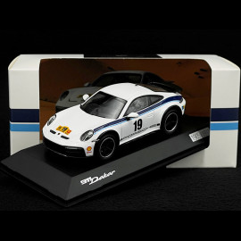 Porsche 911 Dakar Type 992 n° 19 Rallye Safari 1974 Tribute 2023 White / Blue 1/43 Spark WAP0200040PDKK