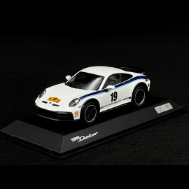 Porsche 911 Dakar Type 992 n° 19 Rallye Safari 1974 Tribute 2023 White / Blue 1/43 Spark WAP0200040PDKK