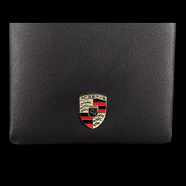 Porsche Wallet Coins holder Metal crest Black Leather WAP0300200NGBH