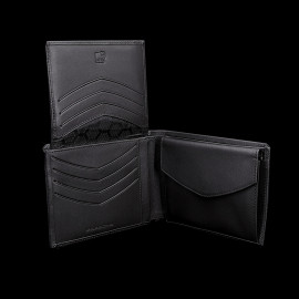 Porsche Wallet Coins holder Metal crest Black Leather WAP0300200NGBH