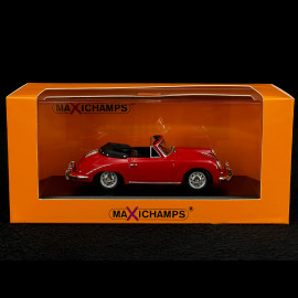 Porsche 356 C Cabrio 1965 Red 1/43 Minichamps 940062331