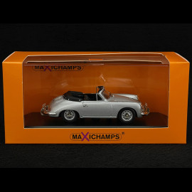 Porsche 356 C Cabrio 1965 Silber 1/43 Minichamps 940062330