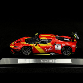 Ferrari 296 GT3 n° 71 2023 Red / Yellow 1/43 Bburago 36313