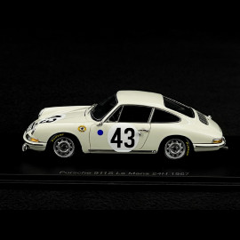 Porsche 911 S n° 43 24h Le Mans 1967 1/43 Spark S9737