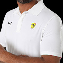 Ferrari Poloshirt F1 Team Leclerc Hamilton Puma White 630185-04 - Unisex