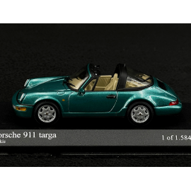 Porsche 911 Targa Typ 964 1990 Metallic Grün 1/43 Minichamps 400061361