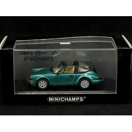 Porsche 911 Targa Typ 964 1990 Metallic Grün 1/43 Minichamps 400061361