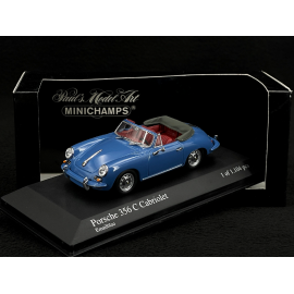 Porsche 356 C Cabriolet 1963 Oslo Blau 1/43 Minichamps 430062336