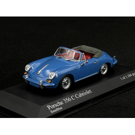 Porsche 356 C Cabriolet 1963 Oslo Blau 1/43 Minichamps 430062336