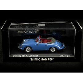 Porsche 356 C Cabriolet 1963 Oslo Blau 1/43 Minichamps 430062336