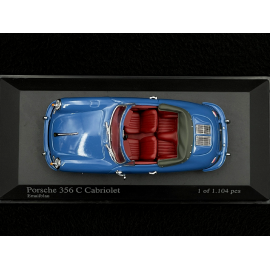 Porsche 356 C Cabriolet 1963 Oslo Blau 1/43 Minichamps 430062336