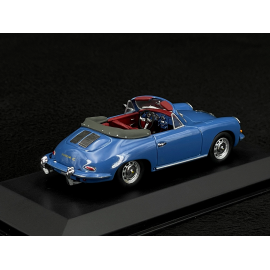 Porsche 356 C Cabriolet 1963 Oslo Blau 1/43 Minichamps 430062336