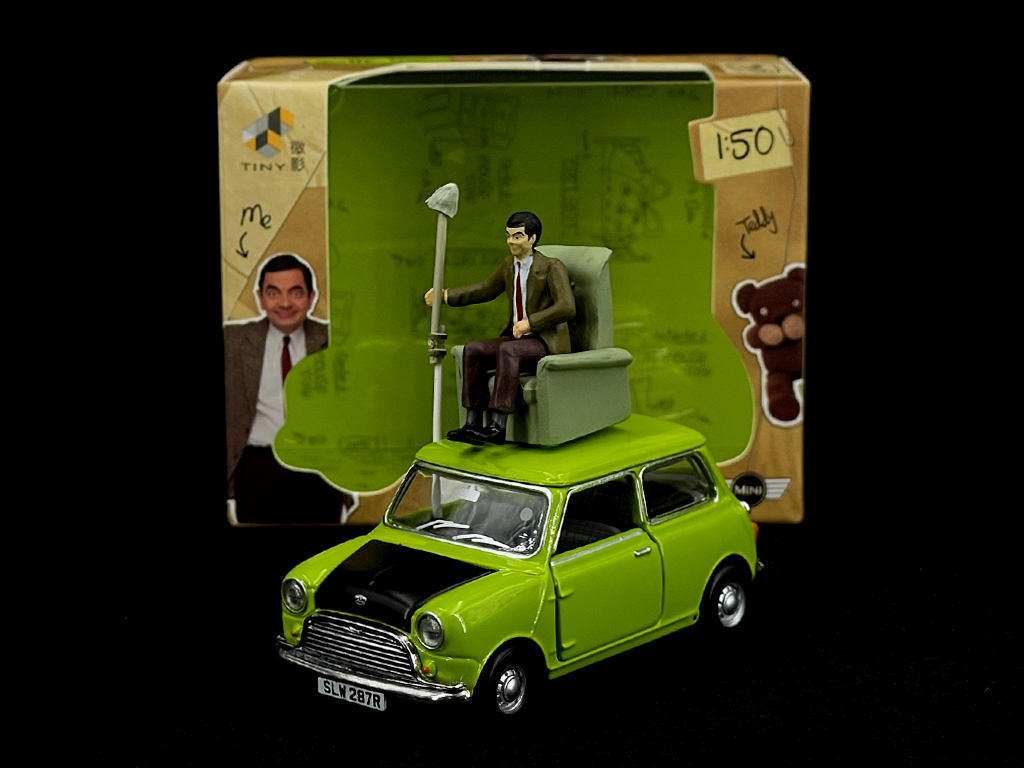 Mini Cooper Mr. Bean 1977 Austin Lemon Green 1/50 Toyeast ATBS027