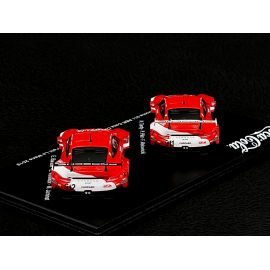 Set Porsche 911 RSR type 991 Coca-Cola Petit Le Mans 2019 n° 911 & n° 912 1/64 Spark YCOMBO64007