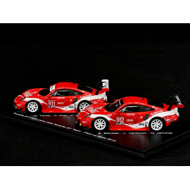 Set Porsche 911 RSR type 991 Coca-Cola Petit Le Mans 2019 n° 911 & n° 912 1/64 Spark YCOMBO64007