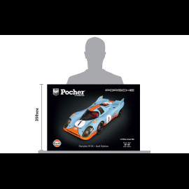 Model Porsche 917K n°1 Gulf 1/8 Blue / Orange Pocher HK118