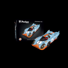 Model Porsche 917K n°1 Gulf 1/8 Blue / Orange Pocher HK118