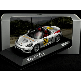 Porsche 718 Spyder RS Type 982 Panamericana n° 55 2023 Silber 1/43 Spark WAP0202160SSPY