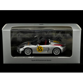 Porsche 718 Spyder RS Type 982 Panamericana n° 55 2023 Silber 1/43 Spark WAP0202160SSPY