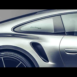 Porsche 911 Turbo Aufkleber 50 Jahre 1974 - 2024 für die Innenseite von Gläsern