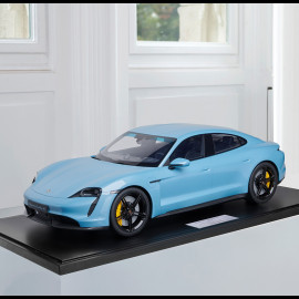 Porsche Taycan Turbo S 2020 Frozen Blue Metallic 1/8 Minichamps 800660001