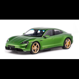 Porsche Taycan Turbo S 2020 Python Green Metallic 1/8 Minichamps 800660002