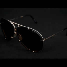 Porsche Sonnenbrille Günstige Gold Auswechselbare Gläser Braun / Grau Porsche Design P'8478 WAP0784780JA69