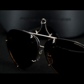 Porsche Sonnenbrille Günstige Gold Auswechselbare Gläser Braun / Grau Porsche Design P'8478 WAP0784780JA69