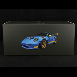 Porsche 911 GT3 RS Type 992 2023 Tribute to Daytona 2003 Riviera Blue / Racing Yellow 1/18 Minichamps WAP0215110SGT3