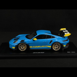 Porsche 911 GT3 RS Type 992 2023 Tribute to Daytona 2003 Riviera Blue / Racing Yellow 1/18 Minichamps WAP0215110SGT3