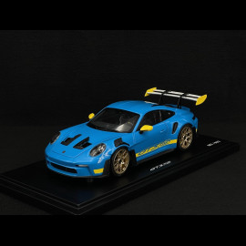 Porsche 911 GT3 RS Type 992 2023 Tribute to Daytona 2003 Riviera Blue / Racing Yellow 1/18 Minichamps WAP0215110SGT3