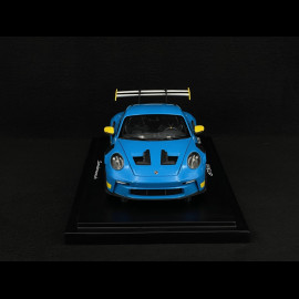 Porsche 911 GT3 RS Type 992 2023 Tribute to Daytona 2003 Riviera Blue / Racing Yellow 1/18 Minichamps WAP0215110SGT3