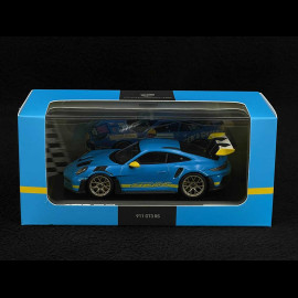 Porsche 911 GT3 RS Type 992 2023 Tribute to Daytona 2003 Riviera Blue / Racing Yellow 1/43 Spark WAP0205110SGT3