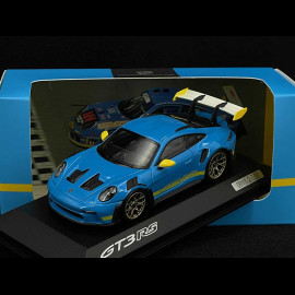 Porsche 911 GT3 RS Type 992 2023 Tribute to Daytona 2003 Riviera Blue / Racing Yellow 1/43 Spark WAP0205110SGT3