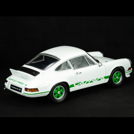 MONTIERTE Kit Porsche 911 Carrera RS 2.7 1973 Grand-Prix Weiß / Grüne Streifen 1/8 Ixo Models