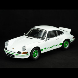 MONTIERTE Kit Porsche 911 Carrera RS 2.7 1973 Grand-Prix Weiß / Grüne Streifen 1/8 Ixo Models