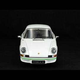 MONTIERTE Kit Porsche 911 Carrera RS 2.7 1973 Grand-Prix Weiß / Grüne Streifen 1/8 Ixo Models