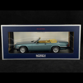 Jaguar XJ-S 5.3 H.E Convertible 1988 Metallic Hellblau 1/18 Norev 182635