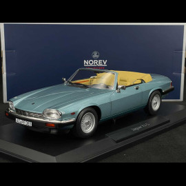 Jaguar XJ-S 5.3 H.E Convertible 1988 Metallic Hellblau 1/18 Norev 182635