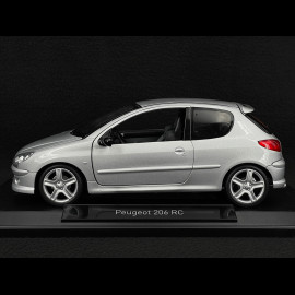 Peugeot 206 RC 2003 Silbergrau Aluminium 1/18 Norev 184726