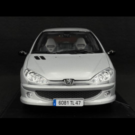 Peugeot 206 RC 2003 Silbergrau Aluminium 1/18 Norev 184726