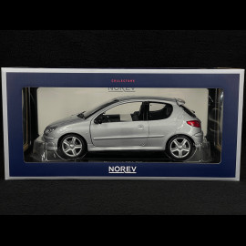 Peugeot 206 RC 2003 Silbergrau Aluminium 1/18 Norev 184726