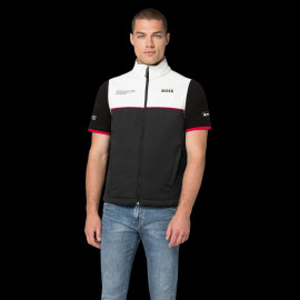 Porsche Jacke Motorsport BOSS / Hugo Ärmellose Softshell Schwarz / Weiß WAP437P0MS - Unisex