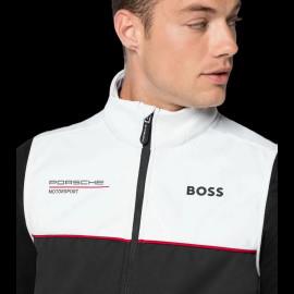 Porsche Jacke Motorsport BOSS / Hugo Ärmellose Softshell Schwarz / Weiß WAP437P0MS - Unisex