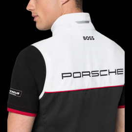 Porsche Jacke Motorsport BOSS / Hugo Ärmellose Softshell Schwarz / Weiß WAP437P0MS - Unisex