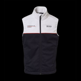 Porsche Jacke Motorsport BOSS / Hugo Ärmellose Softshell Schwarz / Weiß WAP437P0MS - Unisex