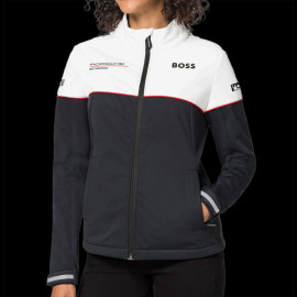 Porsche Jacke Motorsport BOSS / Hugo BOSS Softshell Schwarz / Weiß WAP4360P0MS - Damen