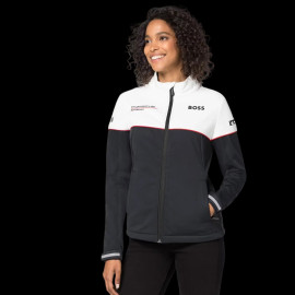 Porsche Jacke Motorsport BOSS / Hugo BOSS Softshell Schwarz / Weiß WAP4360P0MS - Damen