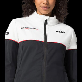 Porsche Jacke Motorsport BOSS / Hugo BOSS Softshell Schwarz / Weiß WAP4360P0MS - Damen