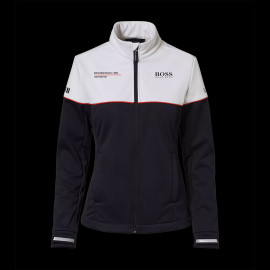 Porsche Jacke Motorsport BOSS / Hugo BOSS Softshell Schwarz / Weiß WAP4360P0MS - Damen